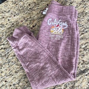 Reflex kids purple jogger sweatpants